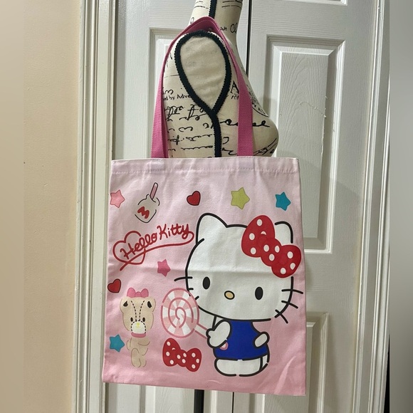 HELLO KITTY CANVAS TOTE BAG - Picture 5 of 7